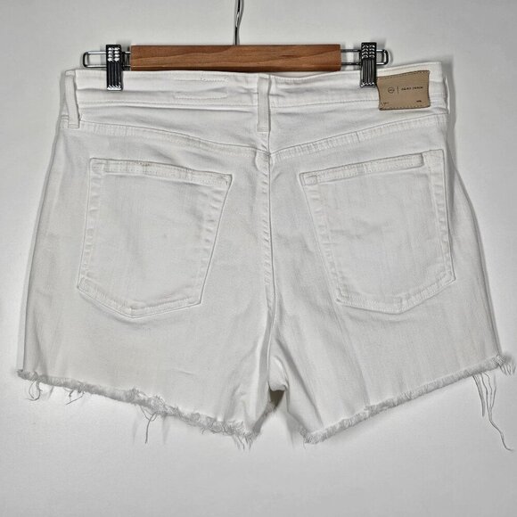 Adriano Goldschmied Hailey Cut Off Ex Boyfriend 3" Inseam Shorts Denim White 30R - Picture 5 of 15